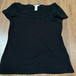 H&M Black Lace Women's Blouse